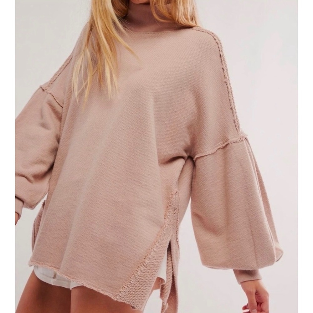 Free People We‎ The Free Wonderful Pullover Winter Bloom Pink Small